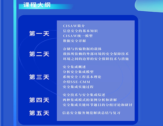 CISAW-安全集成認證培訓課程